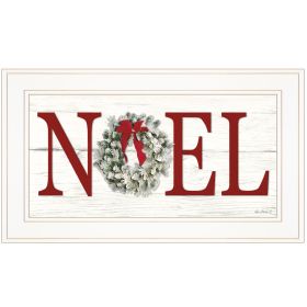 "Christmas Noel" by Lori Deiter, Ready to Hang Framed Print, White Frame