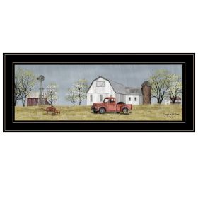 "Spring On The Farm" by Billy Jacobs, Ready to Hang Framed Print, Black Frame