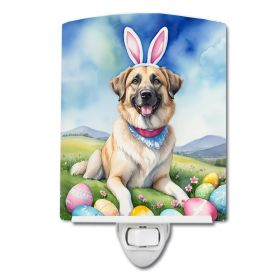 NEW Anatolian Shepherd Dog Easter Egg Hunt Ceramic Night Light Compact, UL-Certified, Ideal for Bedroom, Bathroom, Nursery, Hallway, Kitchen, 6x4x3