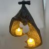 1pc Bat Wall Tealight Holder,Gothic Bat Wall Sconce Candle Holder With Candles,Halloween Candlestick Hanging Decoration For Home Garden Party