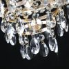 Gold Crystal Chandeliers,Large Contemporary Luxury Ceiling Lighting for Living Room Dining Room Bedroom Hallway (Without Bulb)