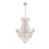 Gold Crystal Chandeliers,Large Contemporary Luxury Ceiling Lighting for Living Room Dining Room Bedroom Hallway (Without Bulb)