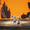 3pcs Skeletons Statue, Halloween Figurines Home Decorative Decor,Fantastic Ornaments Skull , Home Office Room Decor Birthday Halloween