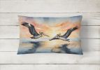 Birds, Birds, Birds Throw Pillow Throw Pillow for Indoor Couch Bed Outdoor Patio Washable, Pelicans Flying 7512,12Hx16W