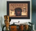 "Antiques and Primitives" By Pam Britton, Printed Wall Art, Ready To Hang Framed Poster, Black Frame