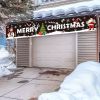 1pc, Festive Large Merry Christmas Banner - Huge Santa Claus Sign for Holiday Party Supplies and Home Decor - Perfect for Outdoor, Indoor, Yard