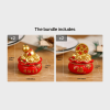 1pc; Pot Of Golden Car Ornament (2.28"√ó1.97"√ó1.97"); Home Decoration; Holiday Birthday Gifts