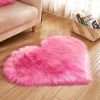 1pc Heart-Shaped Plush Rug - Soft and Fluffy Carpet for Living Room, Bedroom, and Sofa - Perfect Home and Room Decor