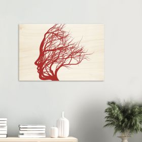 Soul Tree Wood Print Wall Art Design By HadiArts (size: 24x36)