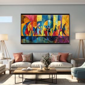 Large Abstract Colored Figures Oil Painting on Canvas Wall Art Picasso Art Original Famous Painting Trendy Wall Art Living Room Home Decor (Style: 1, size: 80x120cm)