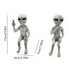 1pc, Outer Space Alien Resin Statue Alien Statue Garden Ornaments Miniatures Art Decor For Home Indoor Outdoor Ornaments Decorations