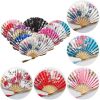 1pc Folding Fan Handheld Fans Chinese Imitation Silk Classical Hanfu Fan Tassel Elegent Female Fan Home Decoration Fan Chinese Fan Hand Folding Fans V