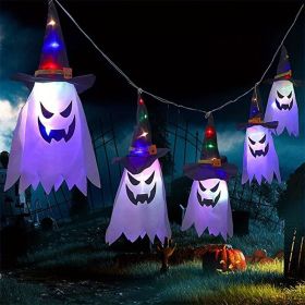 Halloween Lights, Led String Lights Halloween Decorations, Scary Halloween Decoration For Indoor Outdoor Home Party Halloween Decor (Items: 5 Series Color Waterproof Battery Models)