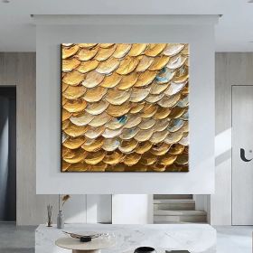 Hand Painted Oil Paintings  Abstract texture painting Home Decor Living Room Hallway Luxurious Decorative Painting (Style: 1, size: 80x80cm)