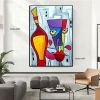 Handmade Picasso Abstract Figures Picture Blending In Face Wall Art Picture Handpainted Canvas Painting Living Room Decoration Home Living Room corrid