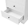 Storage Cabinet with 2 Doors and 4 Drawers for Bathroom, Office, Adjustable Shelf, MDF Board with Painted Finish